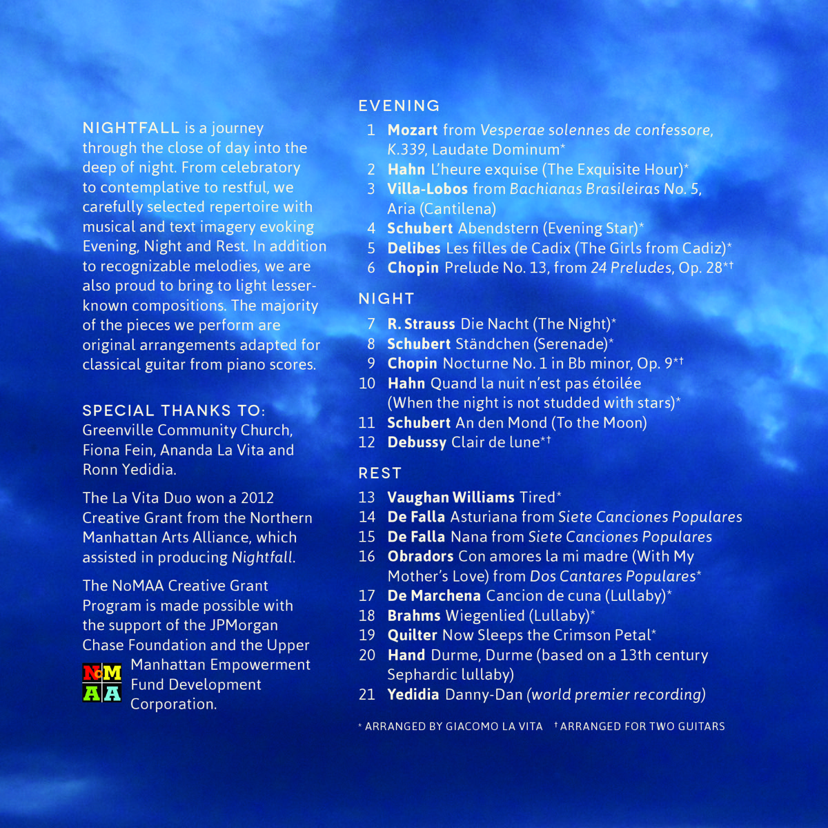 Nightfall back / info